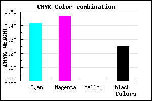 #6F65BE color CMYK mixer