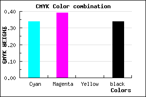 #6F66A8 color CMYK mixer