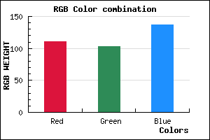rgb background color #6F6789 mixer