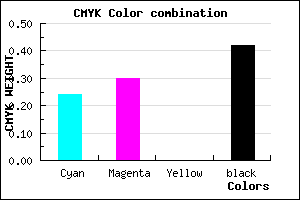 #6F6793 color CMYK mixer