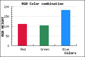 rgb background color #6F67B7 mixer