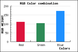 rgb background color #6F68AC mixer