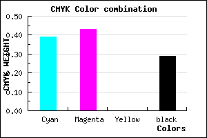 #6F68B6 color CMYK mixer