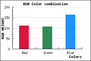 rgb background color #6F6AA4 mixer