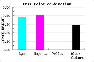 #6F6AB4 color CMYK mixer