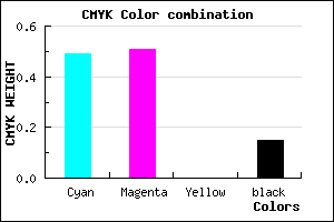 #6F6AD8 color CMYK mixer