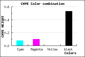 #6F6C78 color CMYK mixer