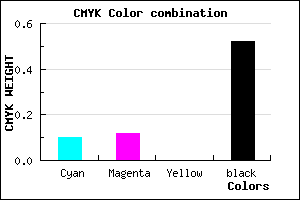#6F6C7B color CMYK mixer