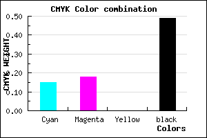 #6F6C83 color CMYK mixer