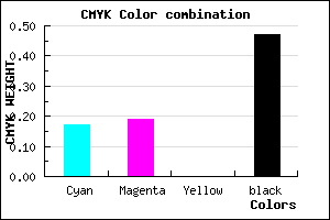 #6F6C86 color CMYK mixer