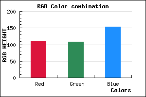 rgb background color #6F6C9A mixer