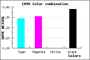 #6F6C9D color CMYK mixer