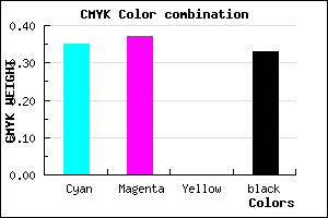 #6F6CAB color CMYK mixer