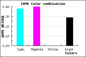 #6F6CB4 color CMYK mixer