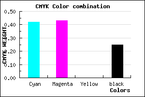 #6F6CBE color CMYK mixer