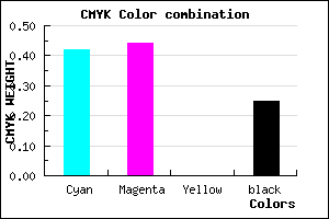 #6F6CC0 color CMYK mixer