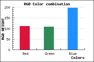 rgb background color #6F6CC5 mixer