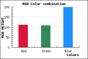 rgb background color #6F6CC7 mixer