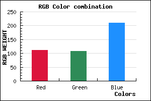 rgb background color #6F6CD2 mixer