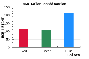 rgb background color #6F6CD3 mixer