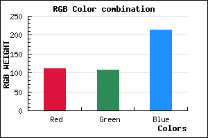 rgb background color #6F6CD6 mixer