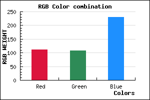 rgb background color #6F6CE6 mixer