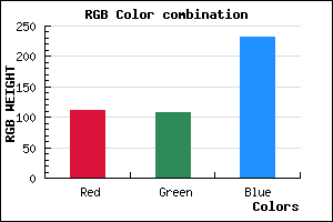 rgb background color #6F6CE8 mixer
