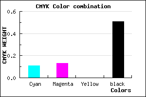 #6F6D7D color CMYK mixer