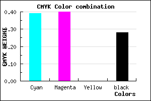 #6F6DB7 color CMYK mixer
