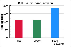 rgb background color #6F6DB7 mixer