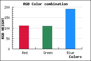 rgb background color #6F6DBF mixer