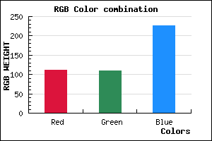 rgb background color #6F6DE3 mixer