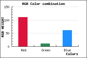 rgb background color #6F0B3D mixer