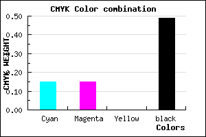#6F6E82 color CMYK mixer