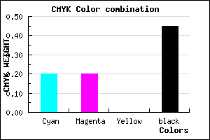 #6F6F8B color CMYK mixer