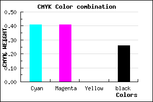 #6F6FBD color CMYK mixer