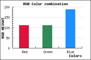 rgb background color #6F6FBD mixer