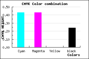 #6F6FC3 color CMYK mixer