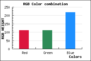 rgb background color #6F6FDB mixer