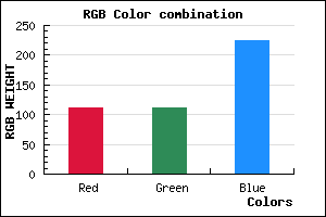 rgb background color #6F6FE1 mixer