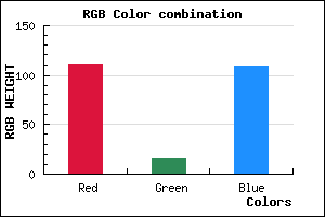 rgb background color #6F0F6C mixer