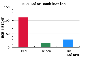 rgb background color #6F0F1C mixer