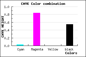 #6F1273 color CMYK mixer