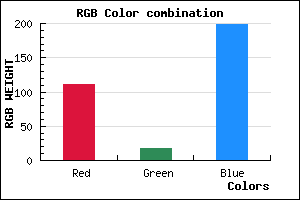 rgb background color #6F12C6 mixer