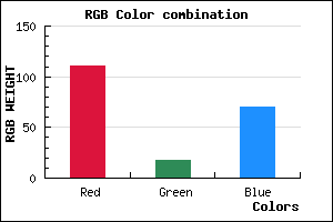 rgb background color #6F1246 mixer