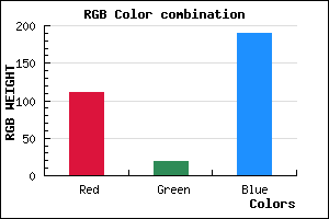 rgb background color #6F13BE mixer