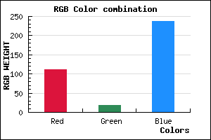 rgb background color #6F13EE mixer
