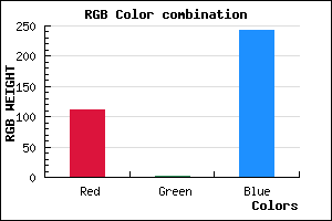 rgb background color #6F02F3 mixer