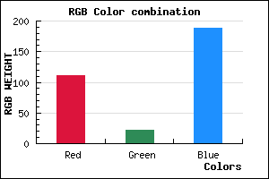rgb background color #6F16BC mixer