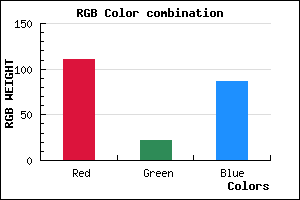 rgb background color #6F1657 mixer